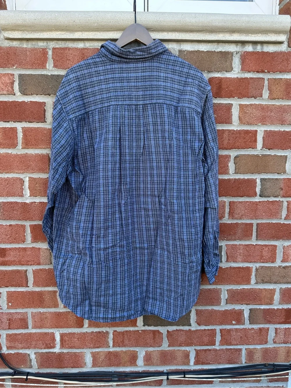 Levi's Jeans Men's 100% Cotton Plaid Button Down Thick Long Sleeve Shirt Size M